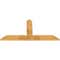 Ekena Millwork Portland Rough Sawn Timber Gable Bracket, Western Red Cedar, 60"W x 30"H x 2"D x 6"F, 12/12 Pitch GBW060X30X0206POR00RWR - alternate 2
